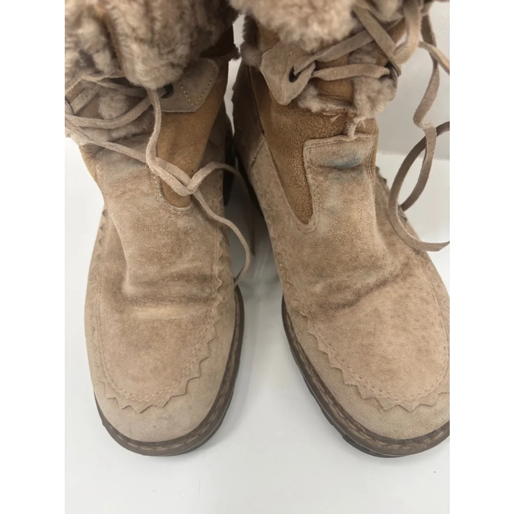 Women's Blondo Beige Suede Boots Size 6.5